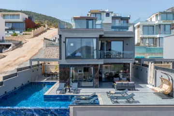 Villa Cihan in Kalkan – Modern Holiday Villa with Indoor Pool & Sauna | Sleeps 8