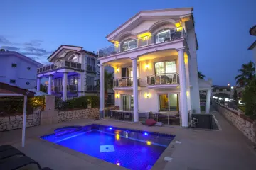 Villa Luna | Fethiye Calis Villa Rental 4 Bedroom Private Pool Villa for 8 Guests