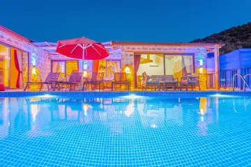 Luxury 2-Bedroom Villa in Kaş Yeşilköy | Villa Yiğit 1 with Private Pool and Stunning Views