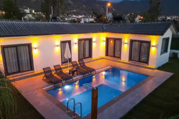 Our 2 Bedroom Villa in Fethiye Ölüdeniz Ovacık | Sheltered Pool, Private Places | Accommodation for 5 People