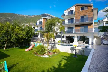 Private Villa with Indoor Pool and Sauna for 8 People in Fethiye Ovacık