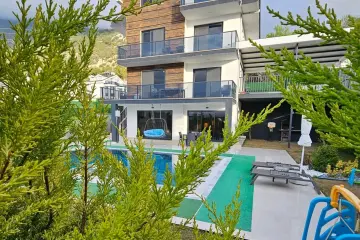 Private Villa with Indoor Pool and Sauna for 8 People in Fethiye Ovacık