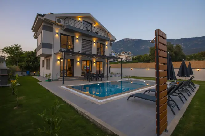 Luxury Holiday Villa Bahar in Ölüdeniz Fethiye | Private Pool & Jacuzzi
