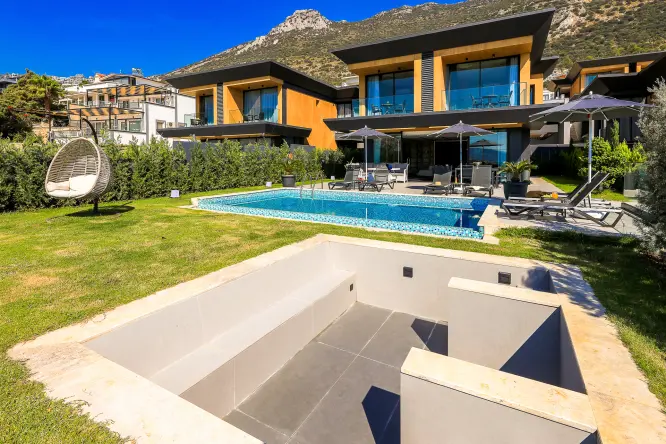 Villa Piazza | Modern Sea View Holiday Villa in Kalkan Kızıltaş