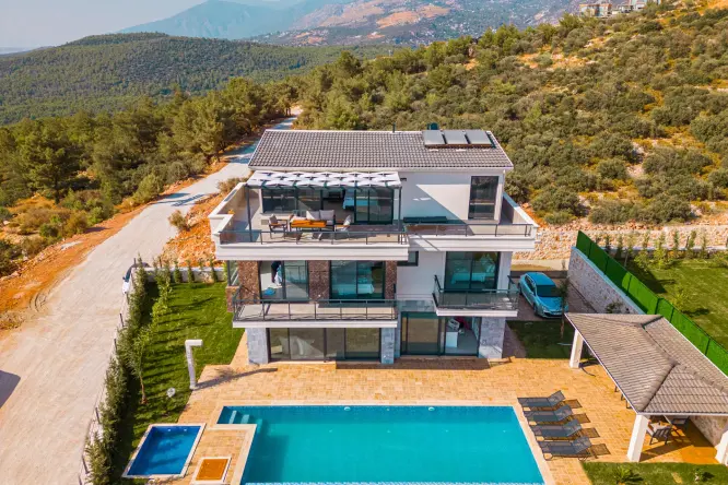 Villa Yakut is 5-Bedroom Villa with Magnificent Nature and Sea Views in Kalkan Location - Ideal Accommodation Option for Large Groups