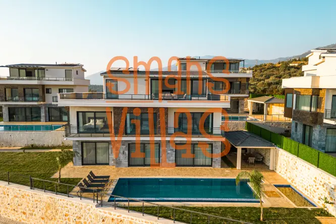 Villa İnci Kalkan is 5-Bedroom Villa with Magnificent Nature and Sea Views in Kalkan Location - Ideal Accommodation Option for Large Groups