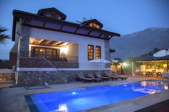 Luxurious Villa Stone in Fethiye Hisarönü with Private Pool | Sleeps 10