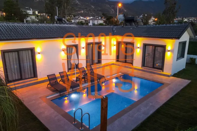 Our 2 Bedroom Villa in Fethiye Ölüdeniz Ovacık | Sheltered Pool, Private Places | Accommodation for 5 People