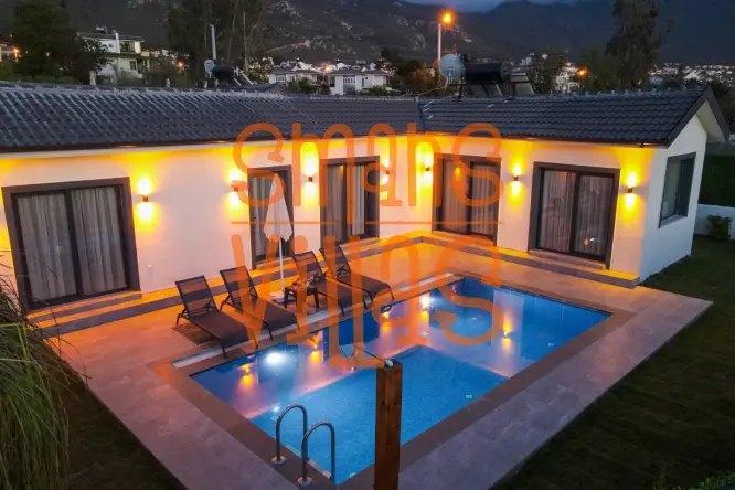 Our 2 Bedroom Villa in Fethiye Ölüdeniz Ovacık | Sheltered Pool, Private Places | Accommodation for 5 People