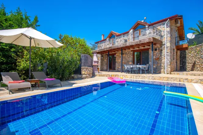 Three-Bedroom Villa in Historical Nature in Kayaköy, Fethiye - Accommodation for Six Persons