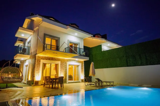 Villa Letoon 2: Modern 4-Bedroom Villa with Private Pool near Patara Beach, Fethiye