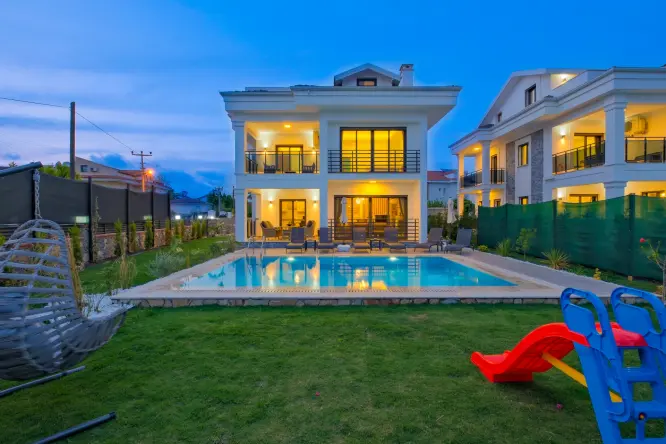 Luxury Holiday Villa | Villa White Palm 1 - Private Pool and Modern Design in Fethiye's Akarca District