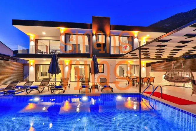 Villa Bliss Kalkan - Luxury 8-Person Sea View Villa with Jacuzzi