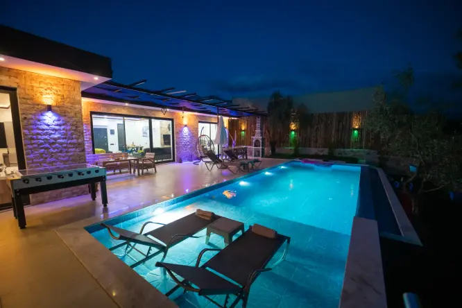Nature Retreat with Jacuzzi in Kalkan Çavdır – Villa Arslanbey